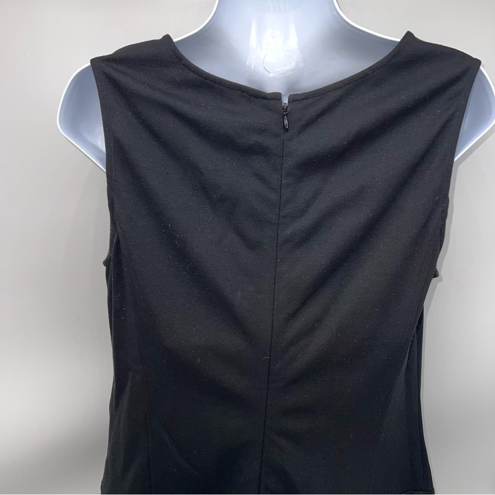 LOFT Black and Purple Mini Dress - Picture 5 of 16